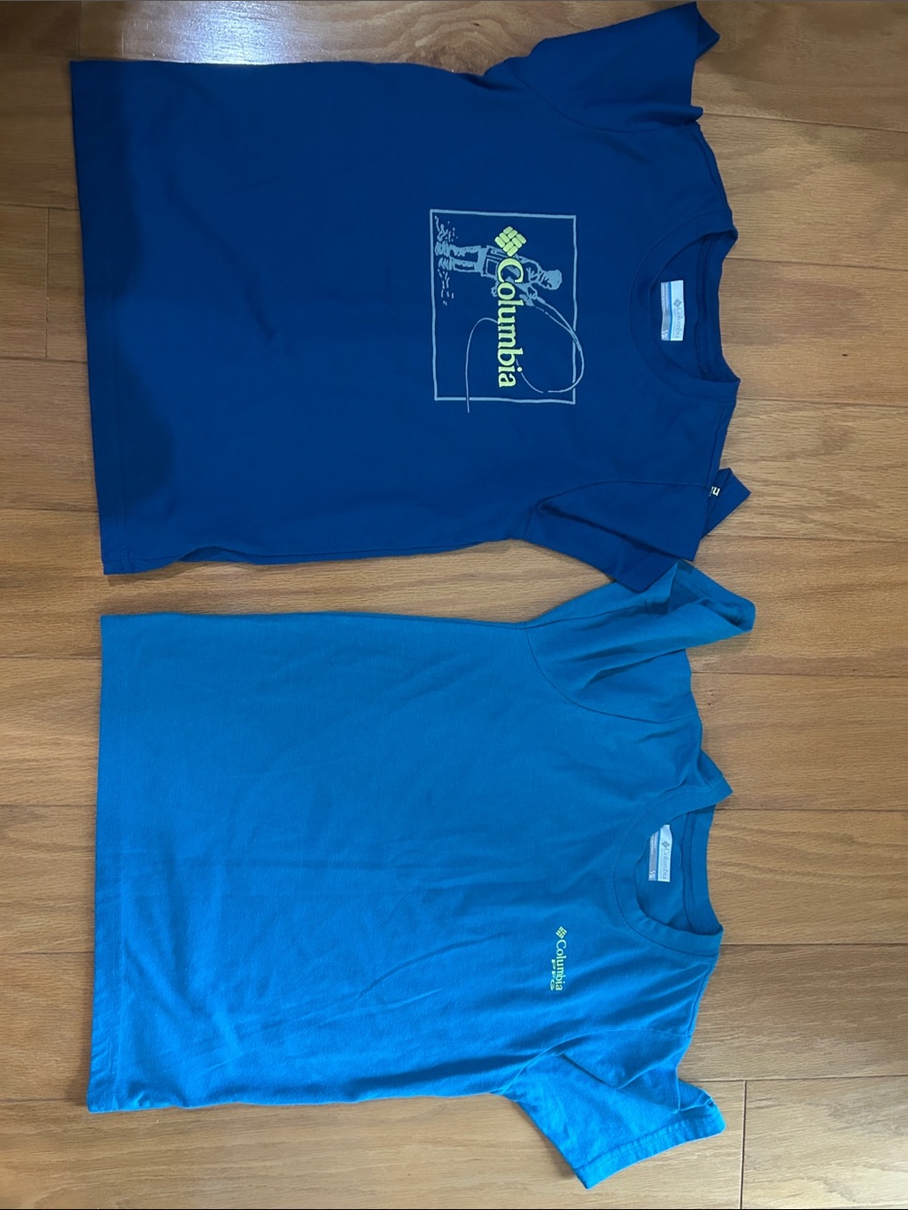 Columbia Boys' Short Sleeve Tees - Navy & Teal Blue